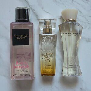 Victoria's Secret-LOVE IS HEAVENLY, DREAM ANGELS HEAVENLY, ANGEL GOLD Mist Lot